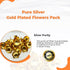 Pure Silver Gold Plated Flowers Pack Of 108 20g